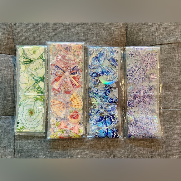 Waterproof PET Tape cute, lovely,Flower, journal sticker, Notebook, hand account - Picture 4 of 10